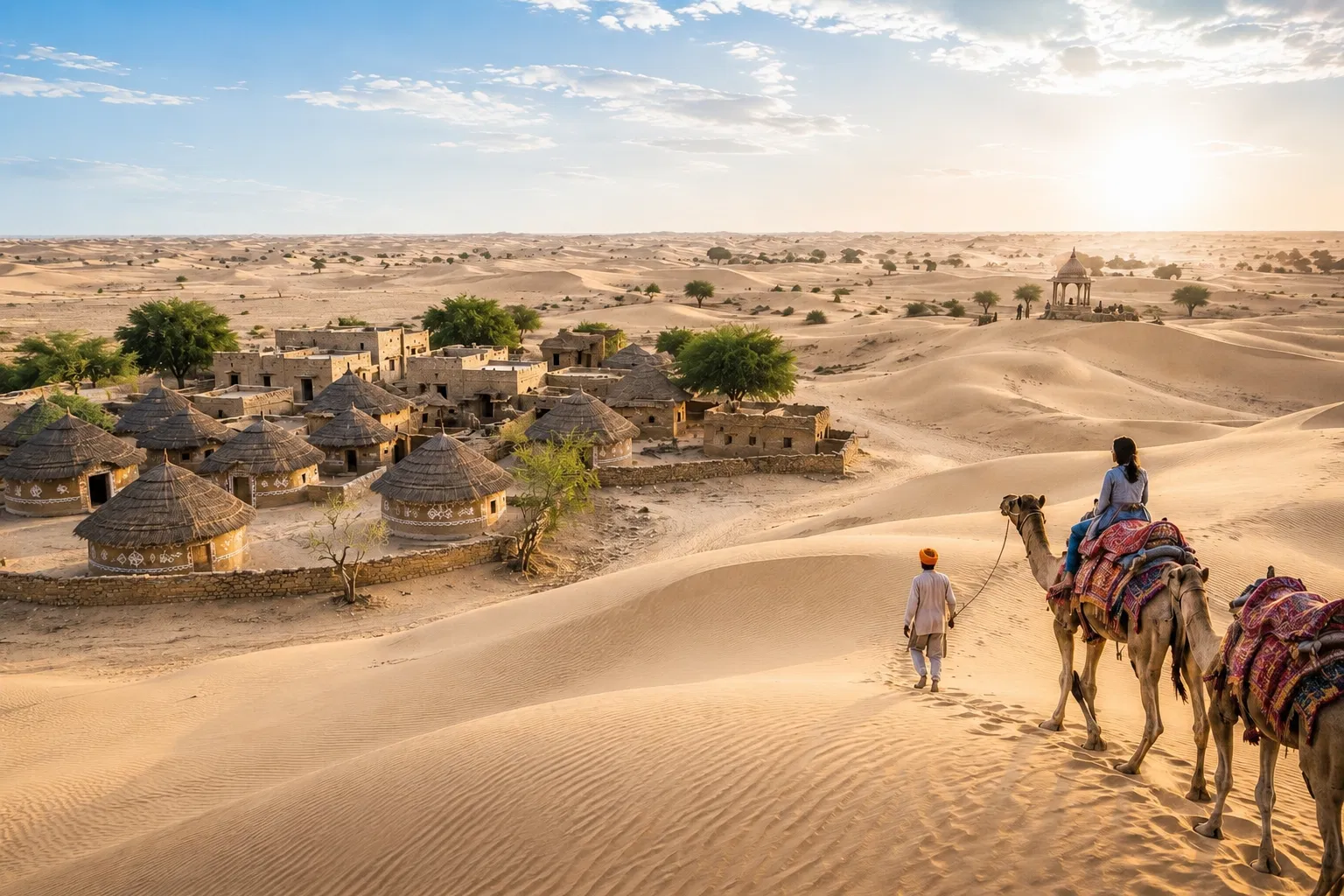 Traditional desert village in Rajasthan