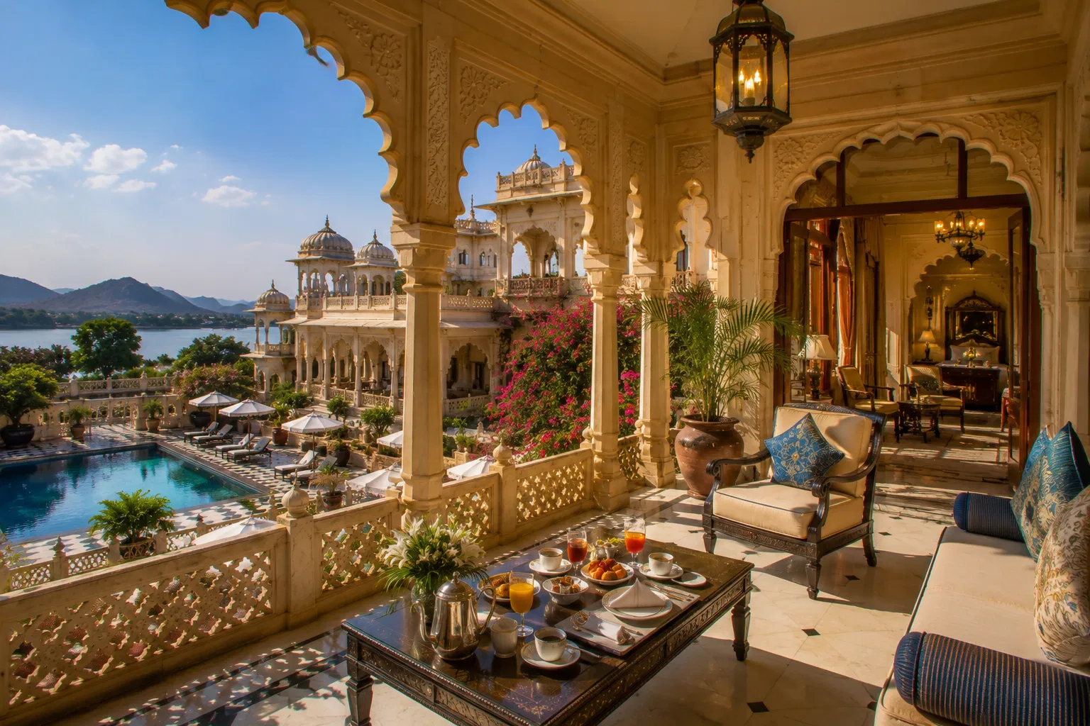 Heritage courtyard hospitality experience in Rajasthan