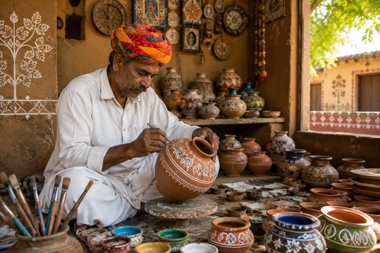 Rural artisan craftsmanship in Rajasthan