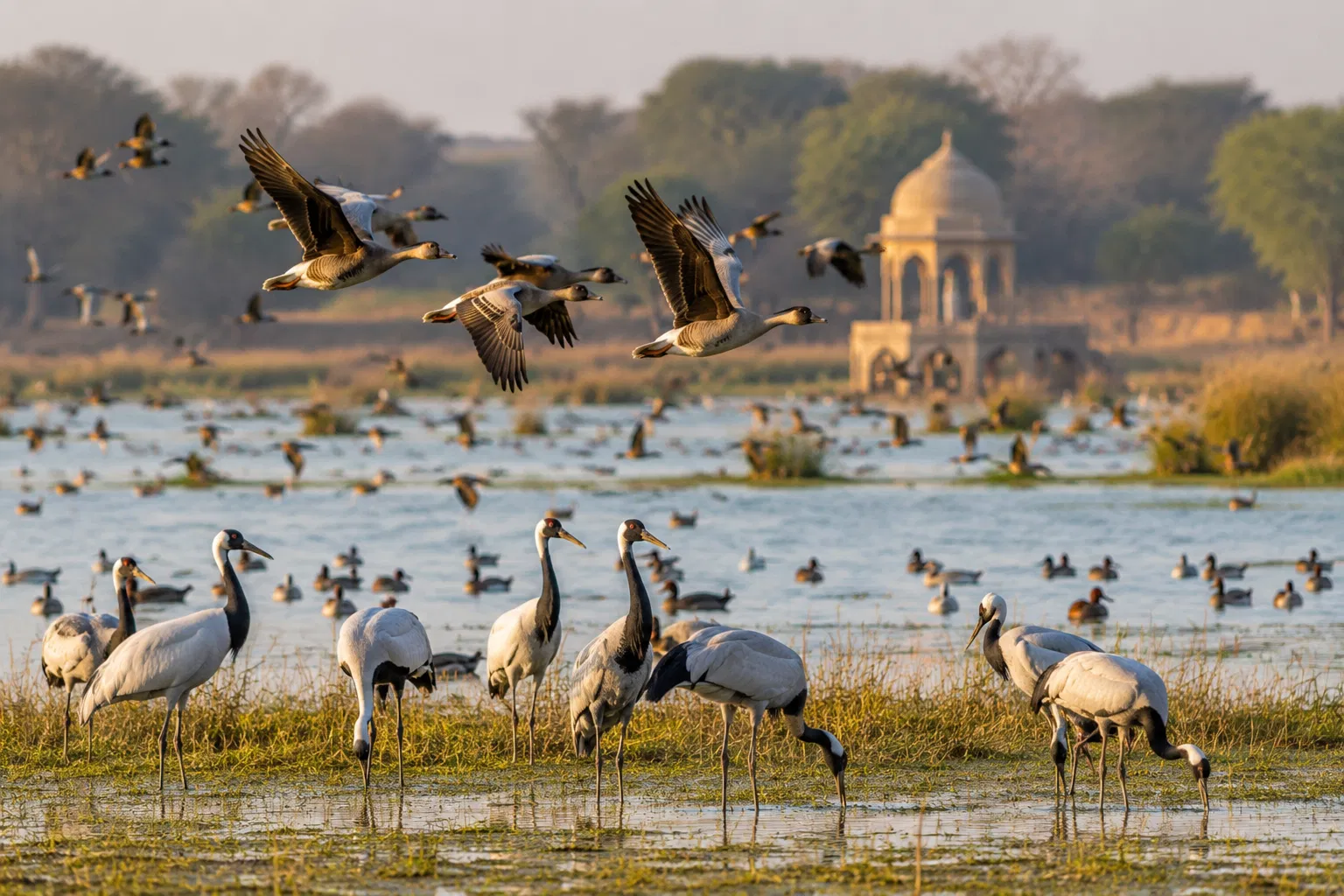 Birdlife at Keoladeo National Park Bharatpur Rajasthan