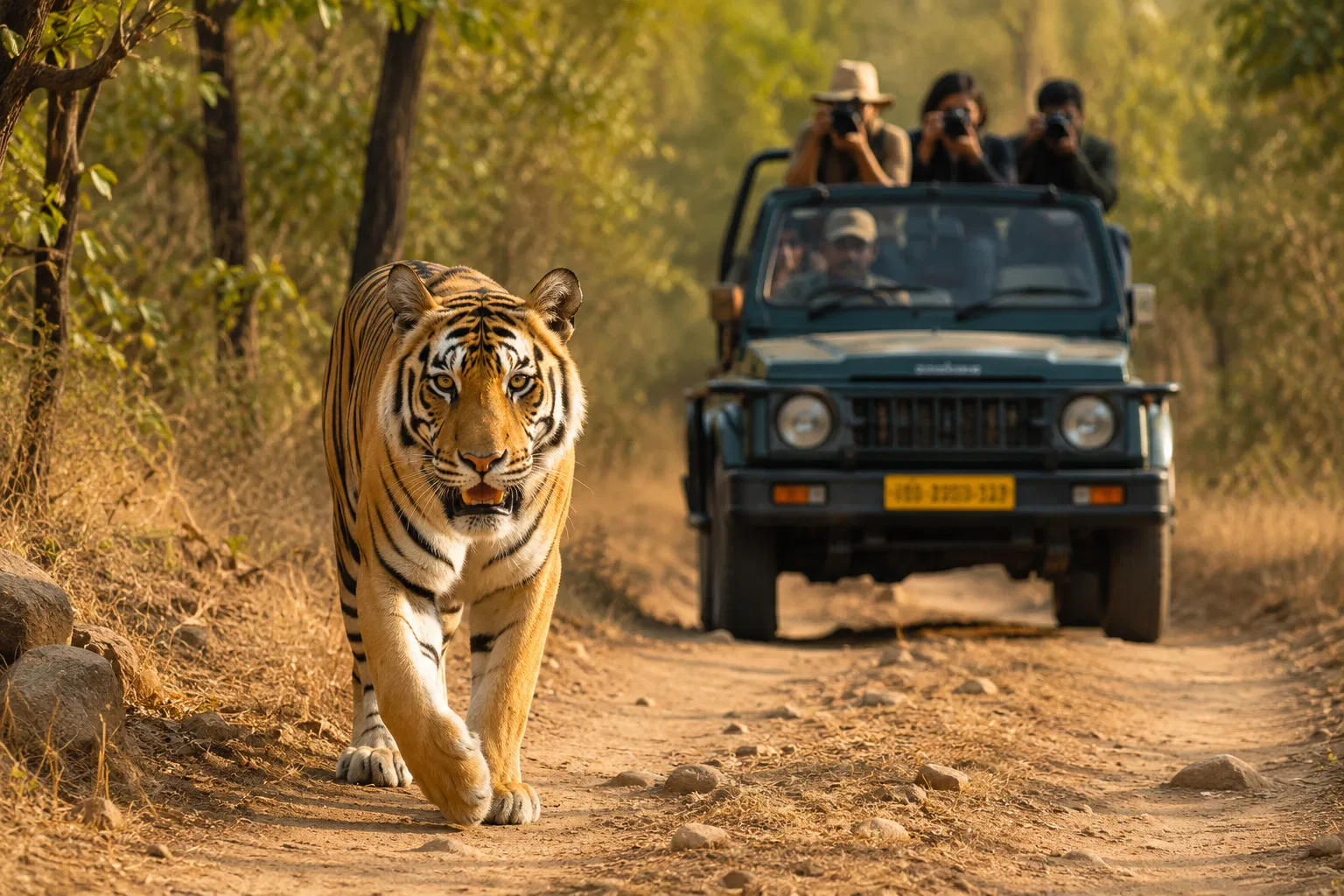Tiger safari in Ranthambore National Park Rajasthan