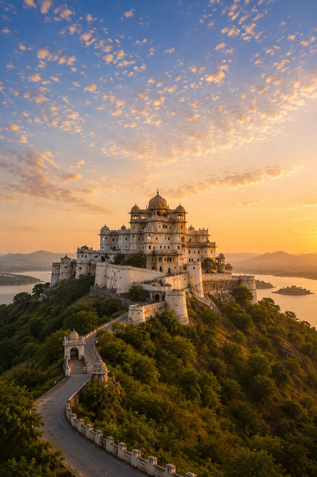 Sajjangarh Monsoon Palace overlooking Udaipur Rajasthan