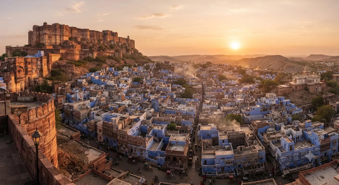 Jodhpur Blue City and heritage skyline