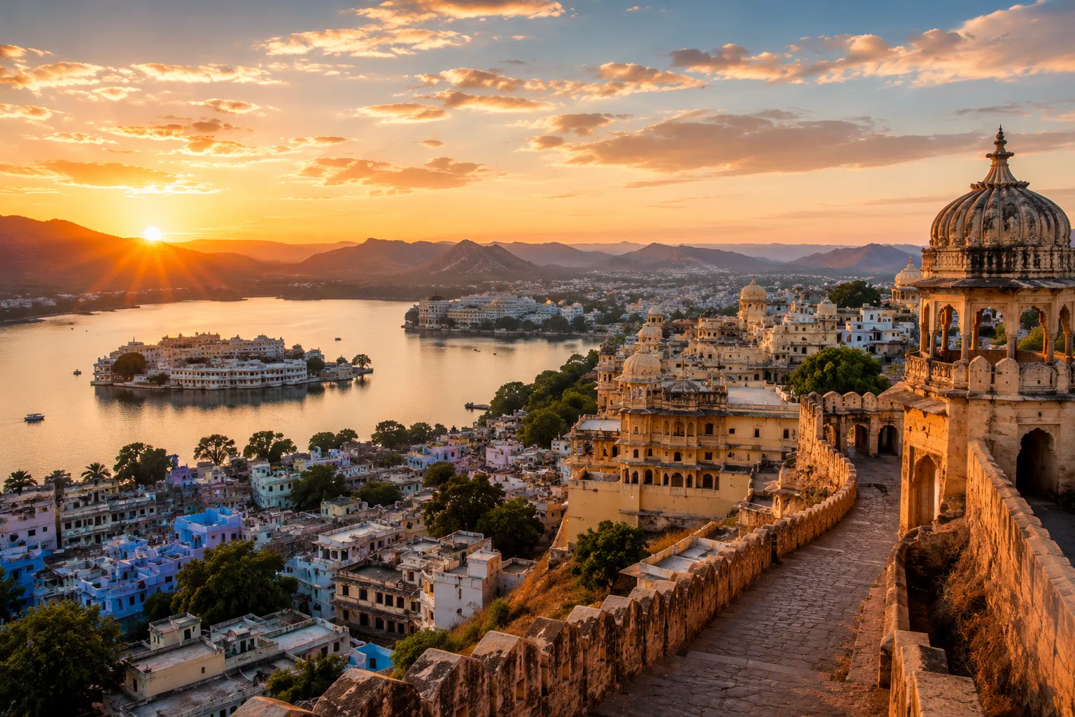 Udaipur lakes and royal heritage in Rajasthan