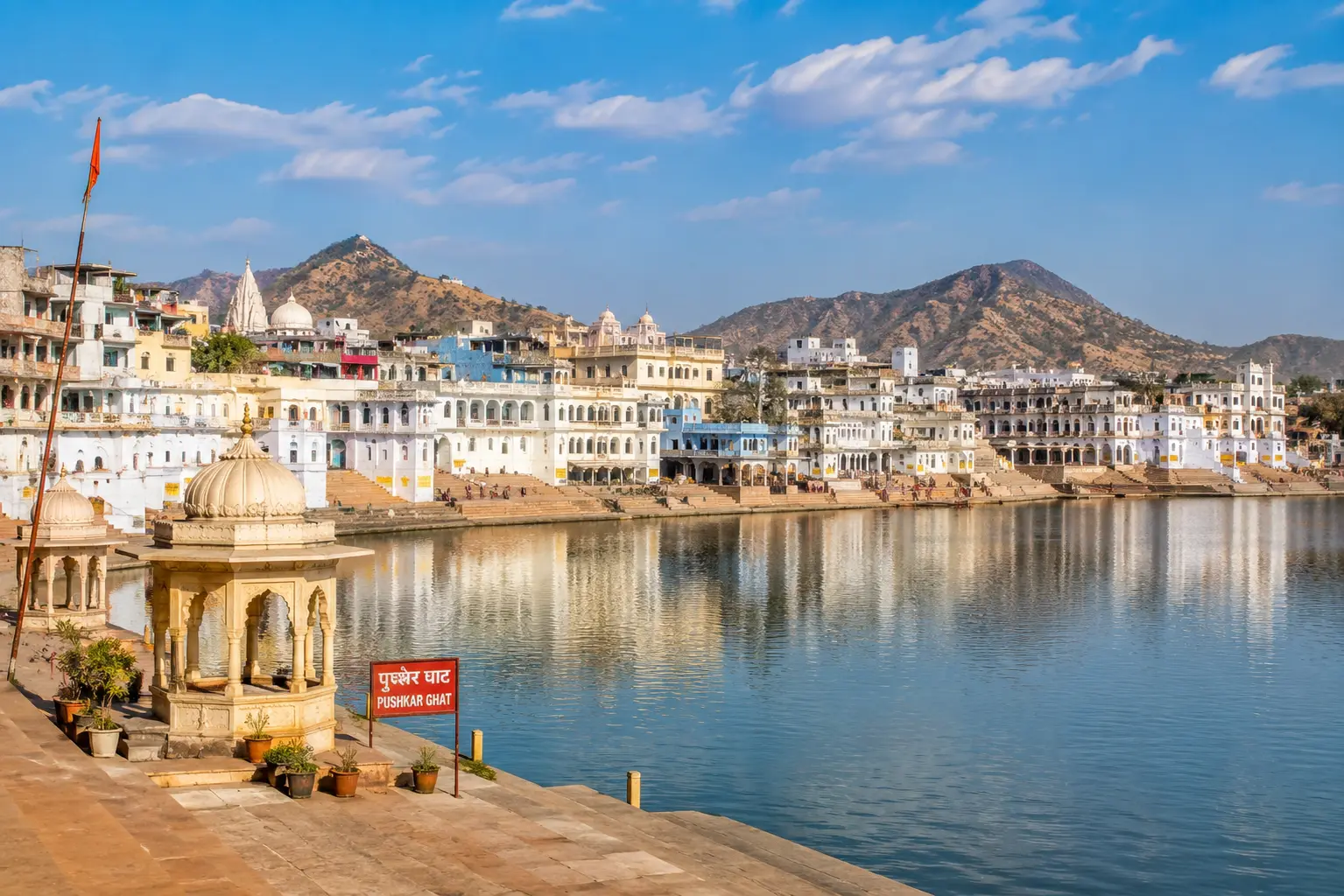 Pushkar Lake and sacred town — Rajasthan Heritage & Culture Tour