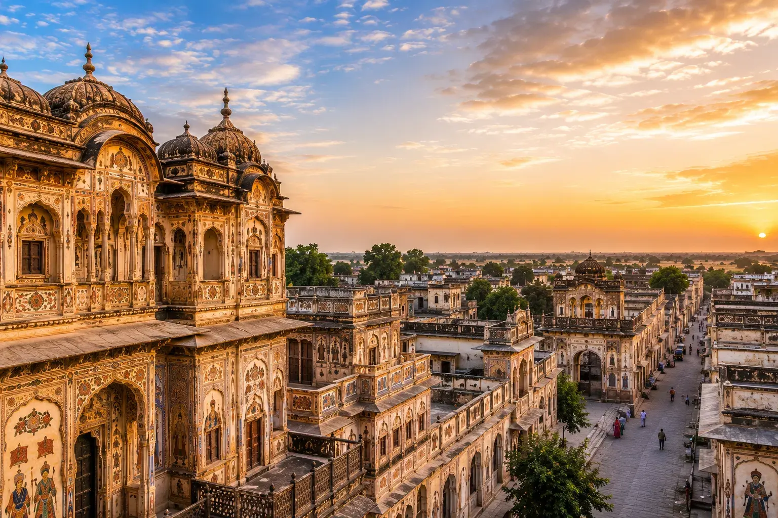 Painted havelis and heritage architecture of Shekhawati Rajasthan