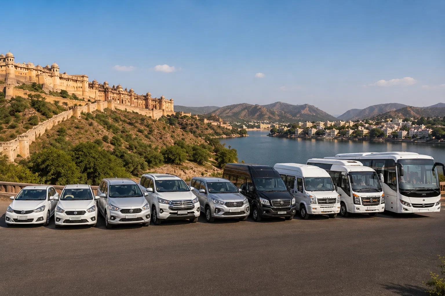 Private car rental with driver in Rajasthan